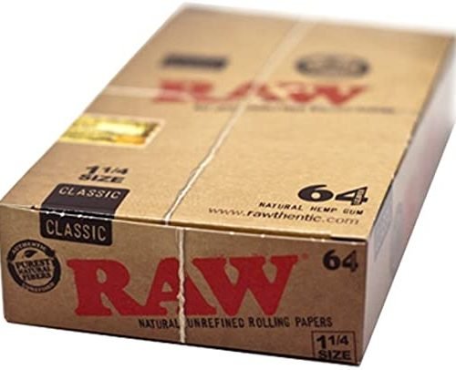 papel raw classic 1 1/4 caja