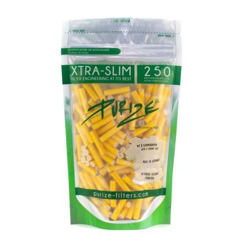 filtros purize xtra slim bolsa 250 amarillo