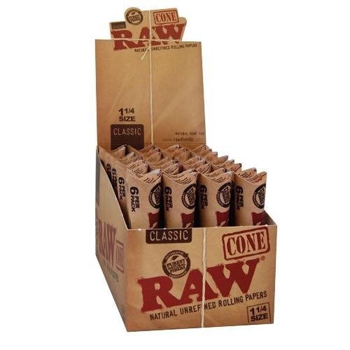Alternative view of RAW Cones 1¼ Classic – Pack de 6 unidades