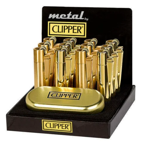 Mechero Clipper Gold