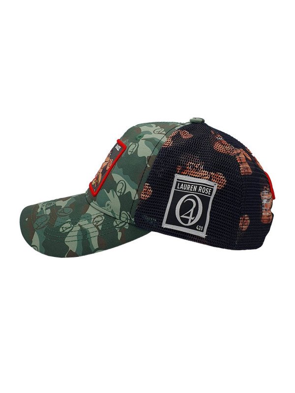 gorilla haze trucker snapback hat 1 Gorilla Haze Trucker Snapback Hat – gorra Lauren Rose edición limitada - Imagen 2