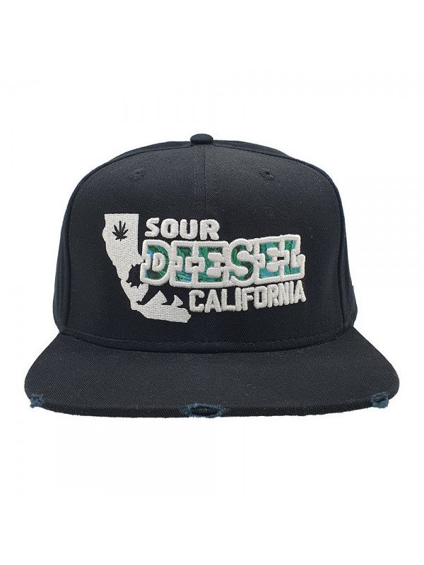 sour diesel california 420 hat frontal Gorra Lauren Rose Sour Diesel 420 – Snapback