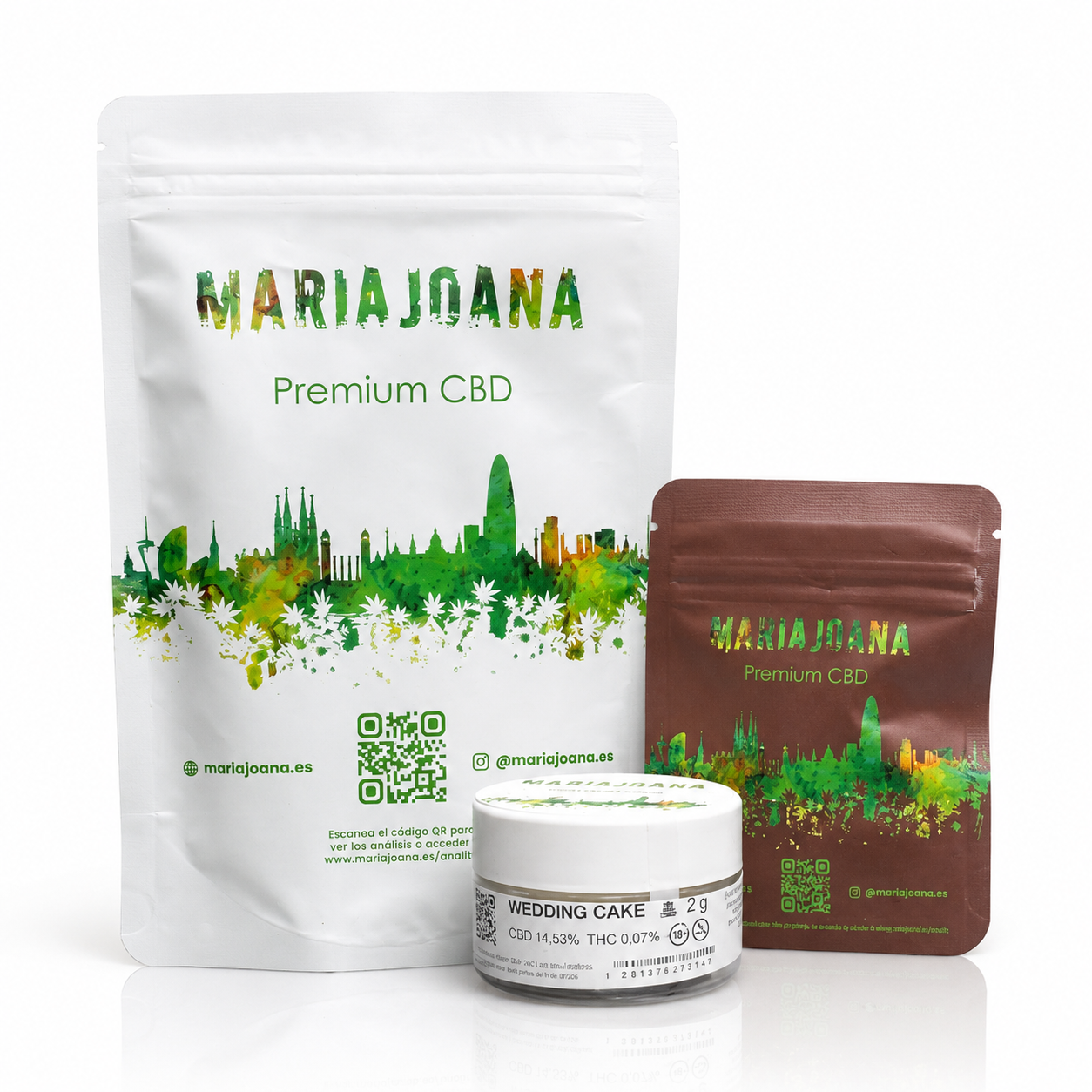 Envases del Pack Mariajoana