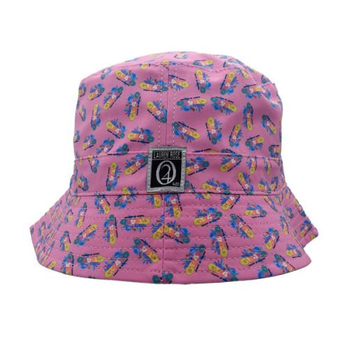 Bucket Hat Reversible Double Bubblegum Gelato Lauren Rose