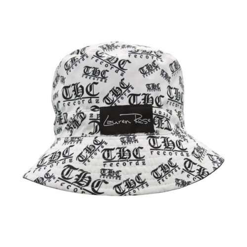 Alternative view of Bucket Hat Reversible THC Recordz Blanco/Negro