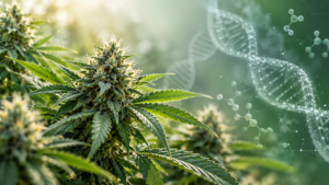 Cannabis y genetica en laboratorio botanico